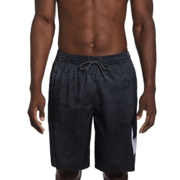 Nike Men’s Shorts Swim Trunks Breakers 9”-Black Size Small NESSD541-001 New - Picture 1 of 3